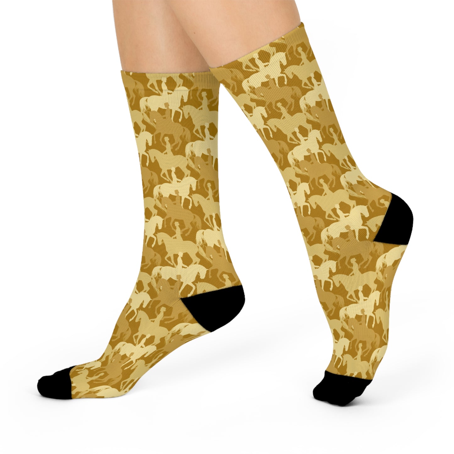 Dressage Cushioned Crew Socks – Gold Medal