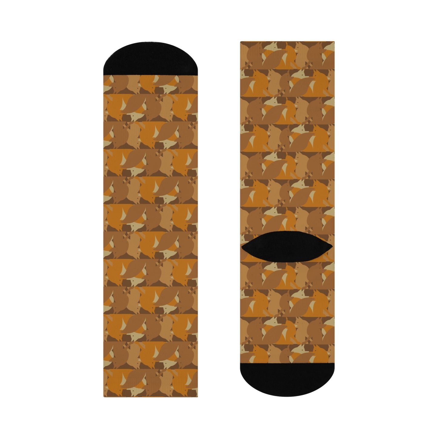 Fox Convention, Cushioned Crew Socks – Autumn Mischief