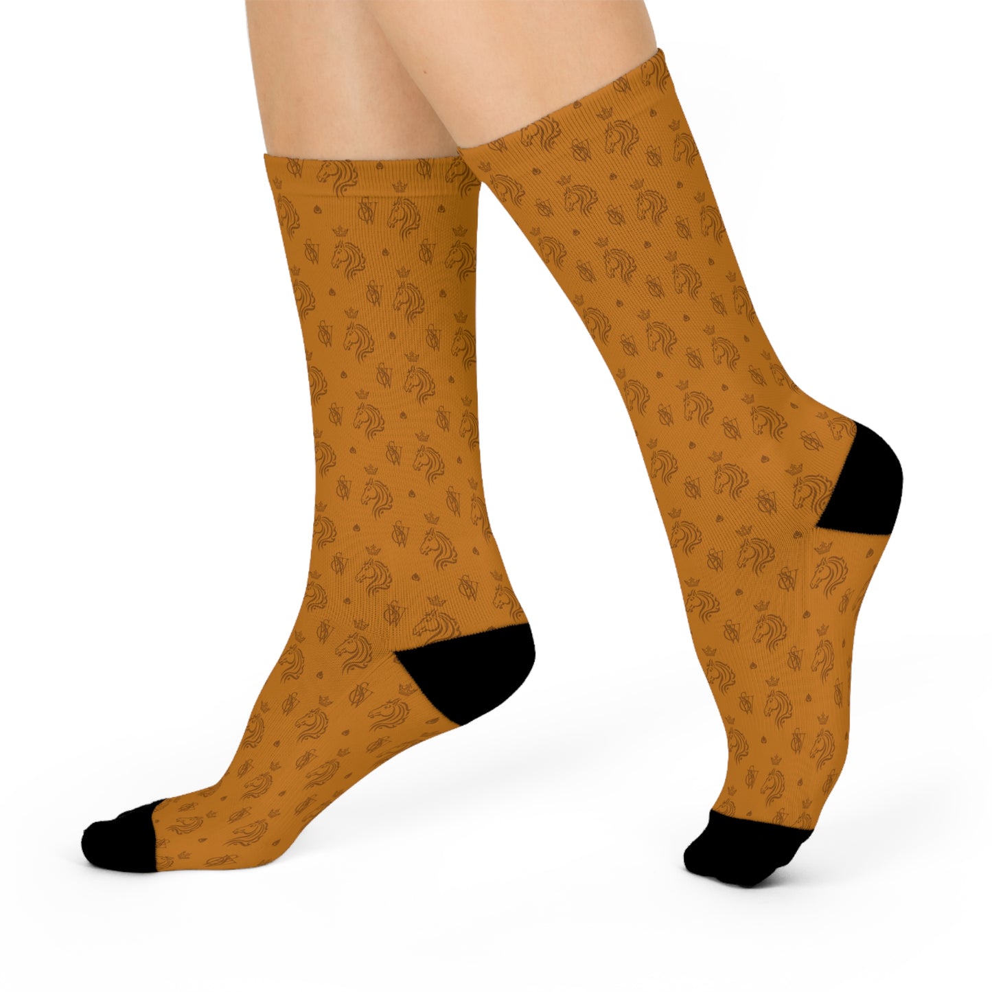 Signature Cushioned Crew Socks – Saffron