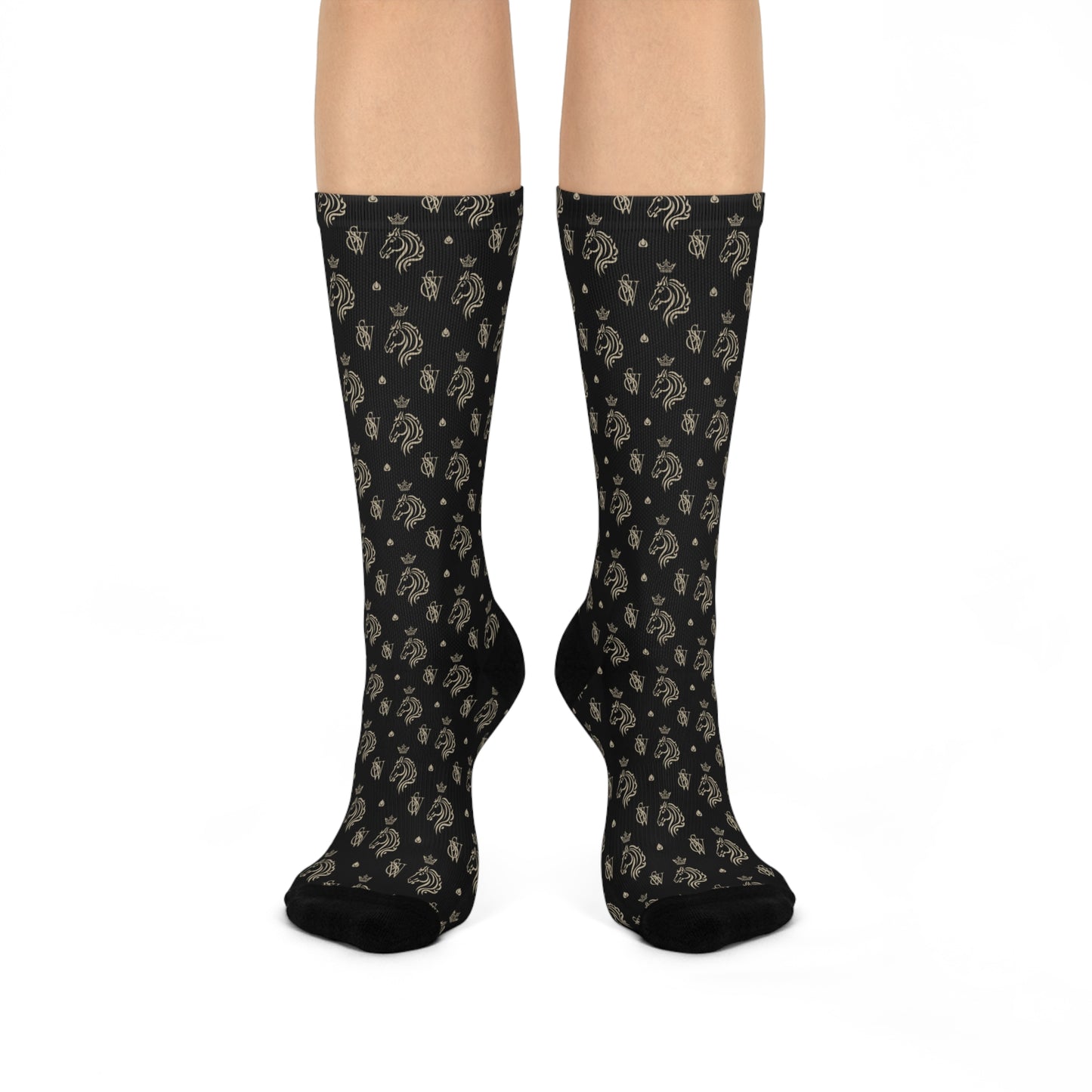 Signature Cushioned Crew Socks – Noir