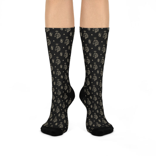 Signature Cushioned Crew Socks – Noir