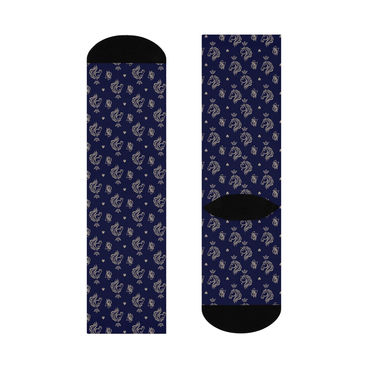Signature Cushioned Crew Socks – Midnight