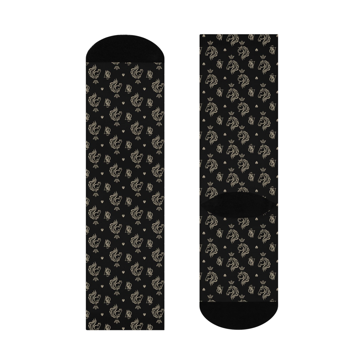 Signature Cushioned Crew Socks – Noir