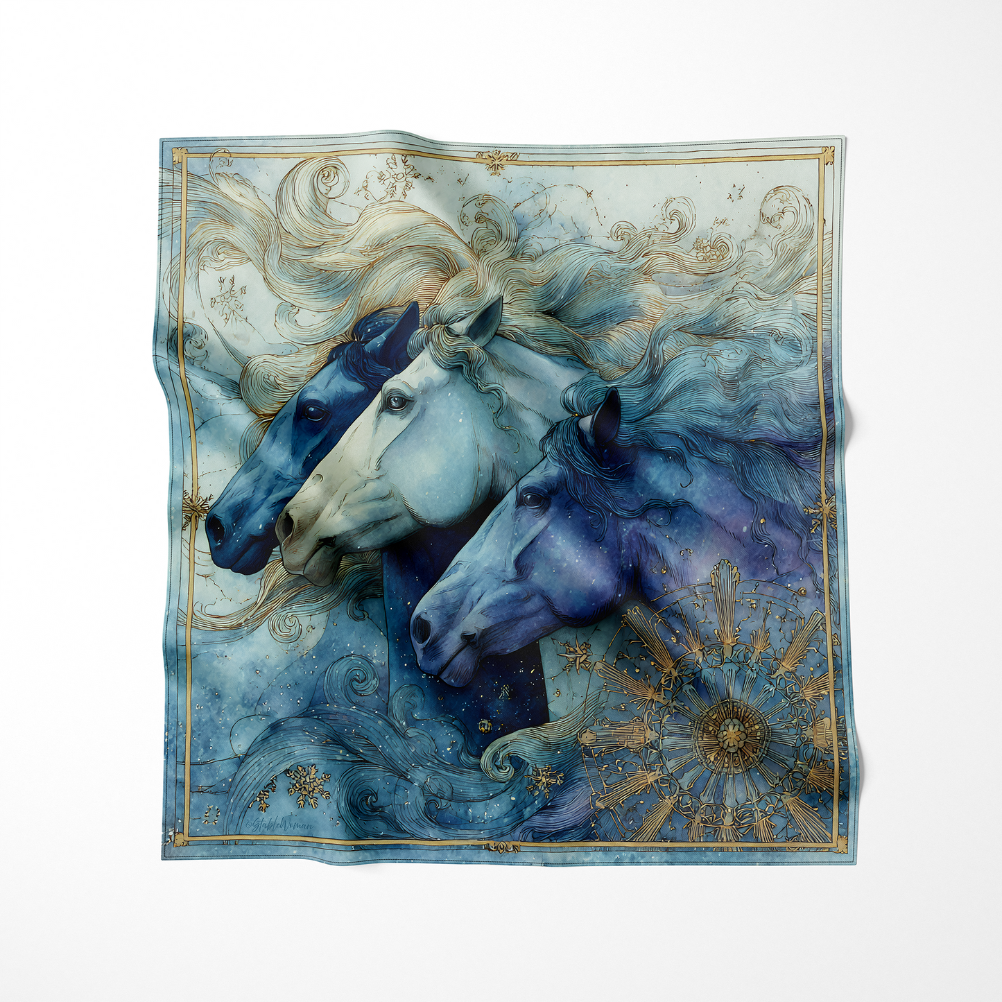 Midnight Gold – Luxury Scarf