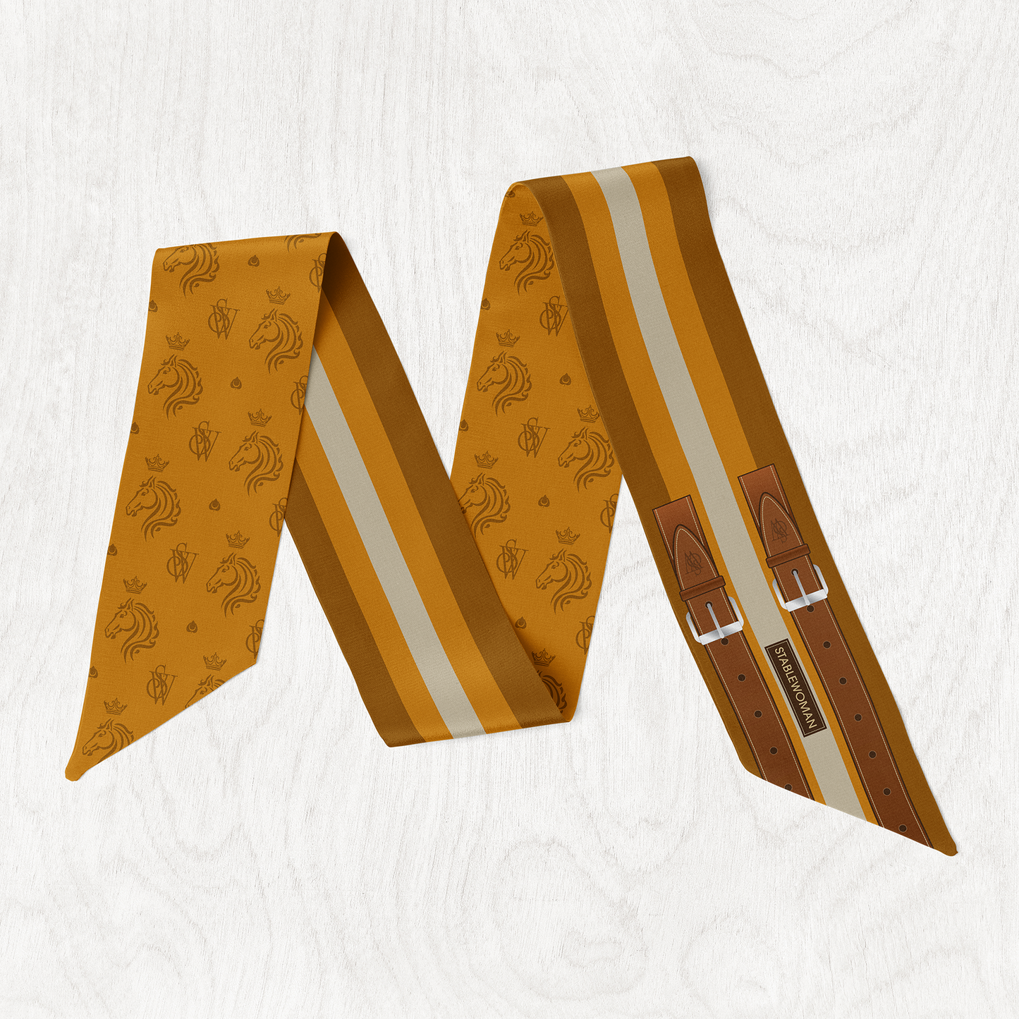 Signature Surcingle SWilly Scarf – Saffron
