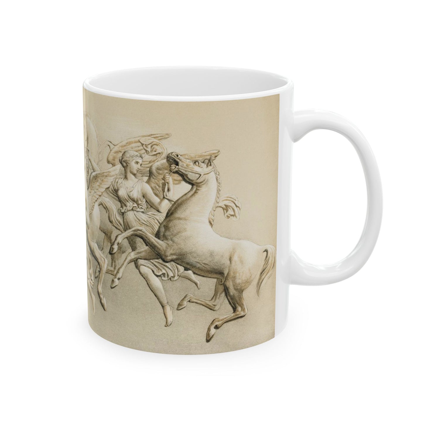 Horses of the Sun, Equestrian Ceramic Mug 11oz