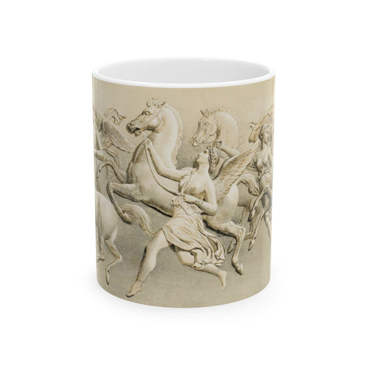 Horses of the Sun, Equestrian Ceramic Mug 11oz