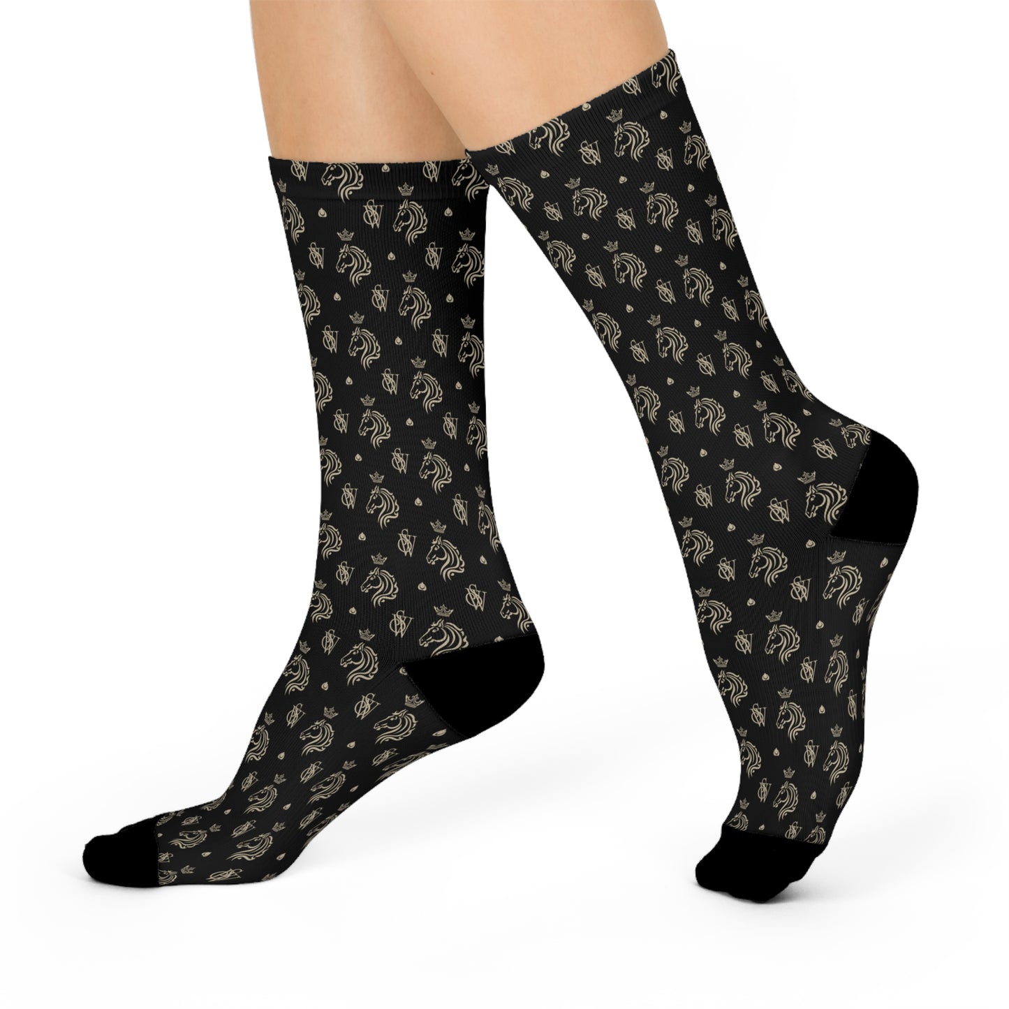 Signature Cushioned Crew Socks – Noir