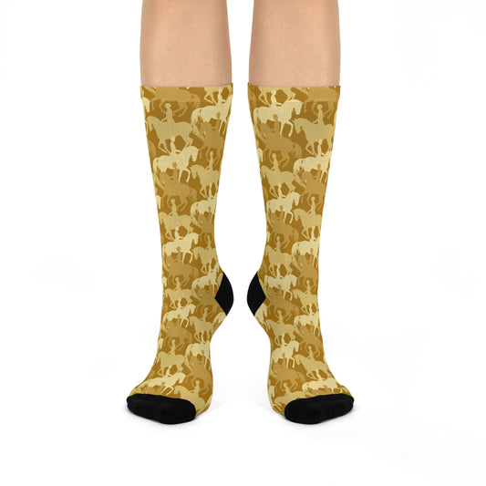 Dressage Cushioned Crew Socks – Gold Medal