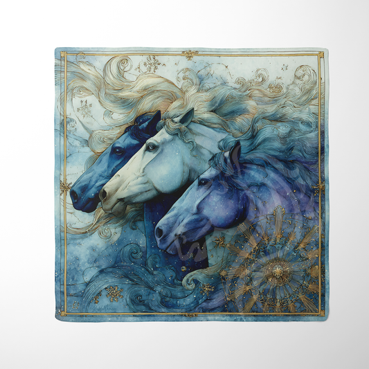 Midnight Gold – Luxury Scarf