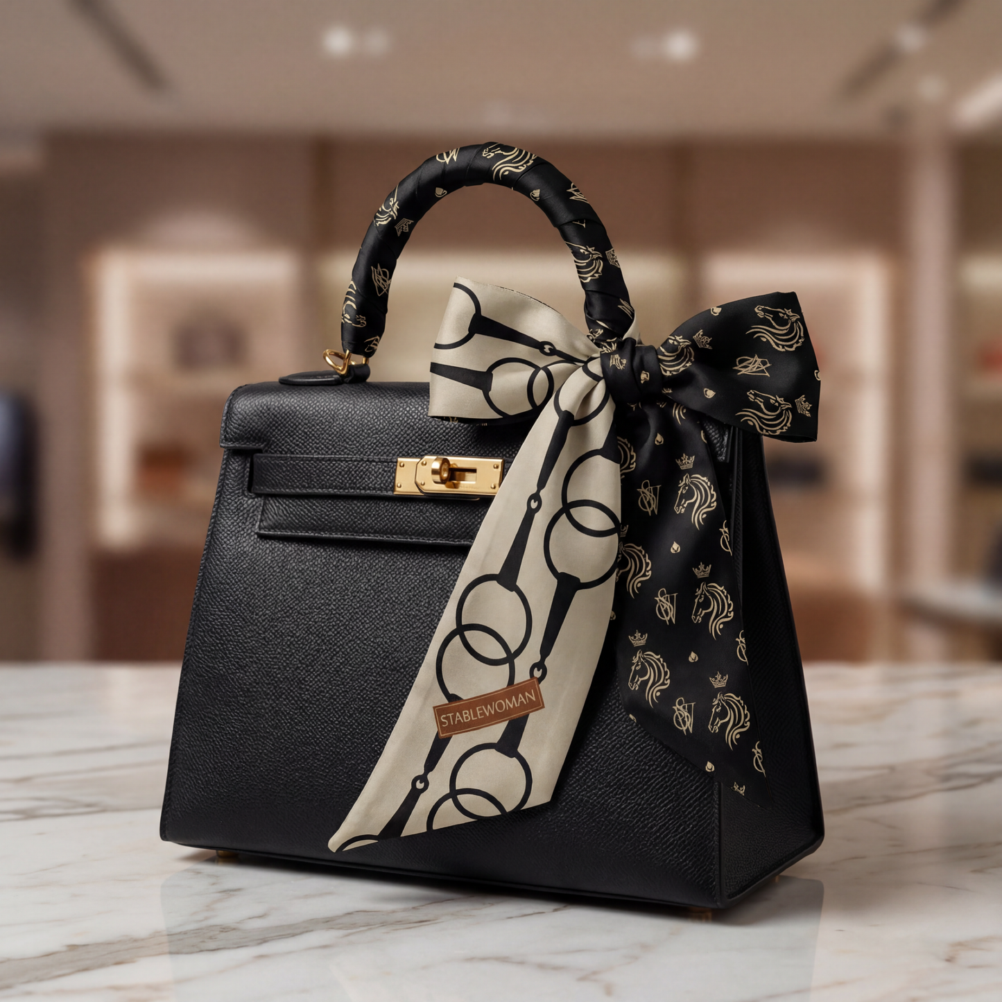 Signature Bits SWilly Scarf – Noir